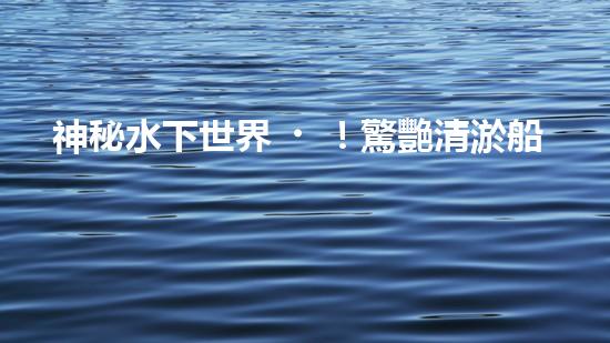 神秘水下世界！驚艷清淤船操作，全程視頻曝光！